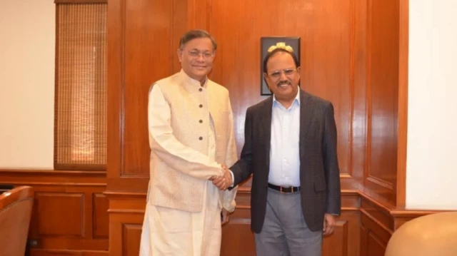 দিল্লিতে হাছান মাহমুদ ও অজিত ডোভাল, ৭ ফেব্রুয়ারি ২০২৩