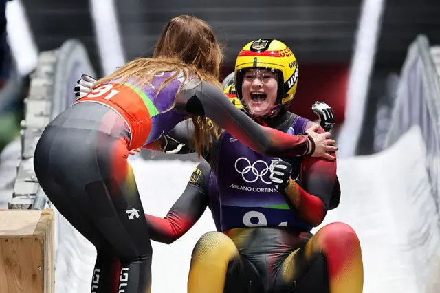 Санный экипаж сборной Германии