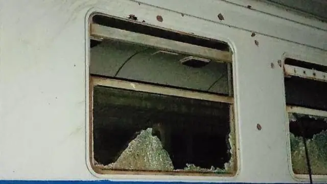 Наслідки російської атаки дронами на вокзал у Слов’янську Донецької області