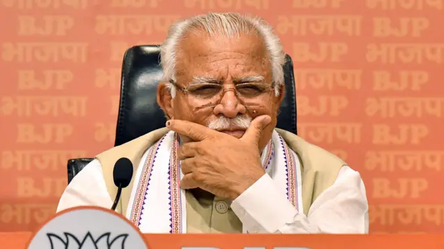 हरियाणा के पूर्व मुख्यमंत्री मनोहर लाल 