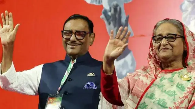 শেখ হাসিনা ও ওবায়দুল কাদের