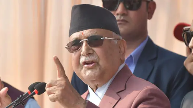 नेकपा एमालेका अध्यक्ष केपी ओलीको तस्बिर