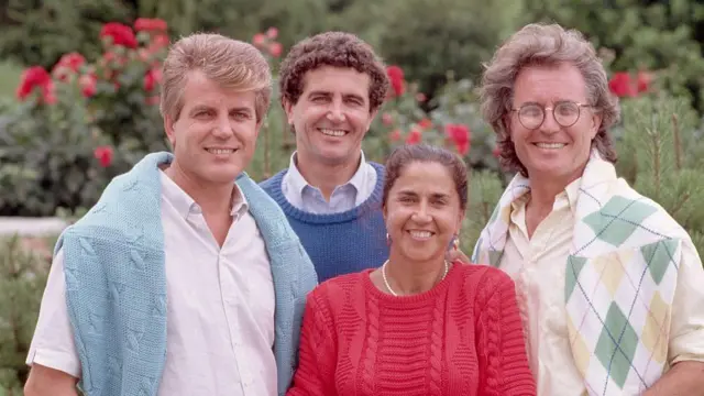 Los hermanos Benetton: (de izq. a der.) Gilberto, Carlo, Giuliana y Luciano.