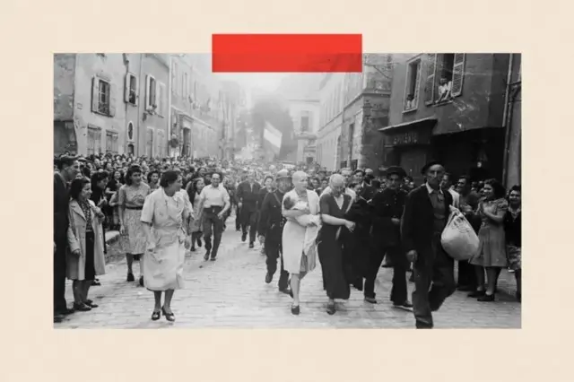 ਇੱਕ ਔਰਤ, ਉਸਦੇ ਬੱਚੇ ਅਤੇ ਉਸਦੀ ਮਾਂ ਦਾ ਚਾਰਟਰਸ ਵਿੱਚ ਸਿਰ ਮੁੰਨਣ ਦੀ ਸਜ਼ਾ ਦੇਣ ਤੋਂ ਬਾਅਦ ਭੀੜ ਦੁਆਰਾ ਮਜ਼ਾਕ ਉਡਾਇਆ ਗਿਆ ਅਤੇ ਉਨ੍ਹਾਂ ਨੂੰ ਜ਼ਲੀਲ ਕੀਤਾ ਗਿਆ।