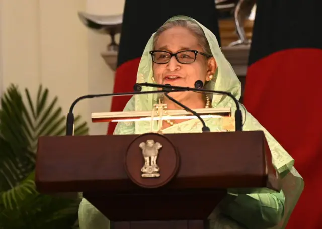 গত বছর জুন মাসে ভারত সফরে শেখ হাসিনা - ফাইল ছবি