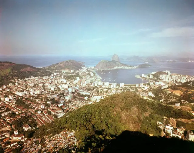 Vista de la Bahía de Guanabanara en 1960