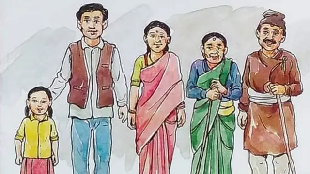 सानादेखि पाका मानिस दर्शाउने ग्राफिक्स