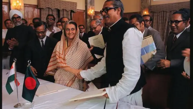 ఇందిరా గాంధీ, షేక్ ముజిబుర్ రెహమాన్, షేక్ హసీనా, భారత్, బంగ్లాదేశ్