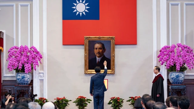 台灣新任總統宣誓就職,開始擔任台灣第八任總統