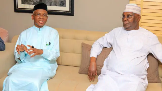Foto of Nasir El-Rufai and Atiku Abubakar