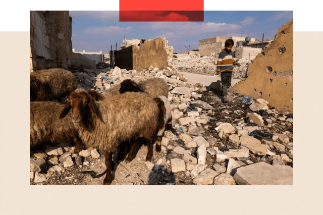 سوریه همچنان ویران است؛ در شهرها و روستاها بسیاری از مردم در ساختمان‌های آسیب‌دیده از جنگ زندگی می‌کنند