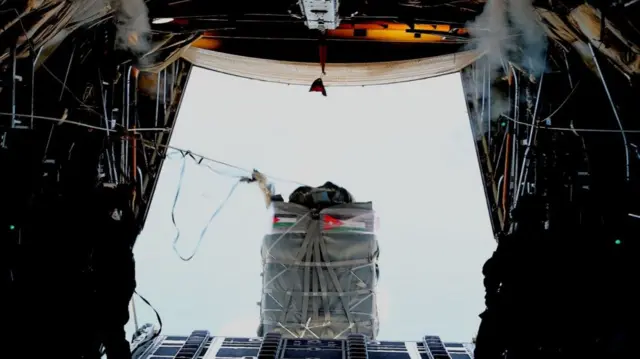 إنزال أردني على غزة