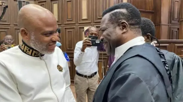 Ndị ọkaiwu Nnamdi Kanu na-enwe aṅụrị maka mpụtara ikpe ya n'ụlọikpe mkpegharị