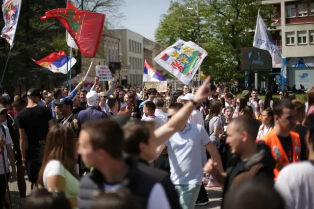studenti, studentski protest u Kraljevu