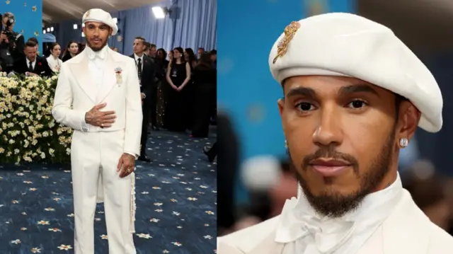 Sir Lewis Hamilton ari mu bari bayoboye iki gikorwa cya Met Gala