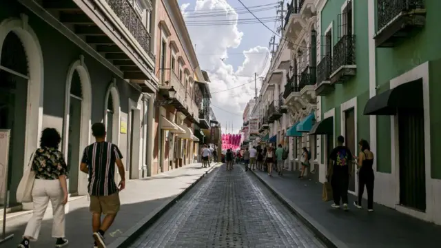 Calles del Viejo San Juan en Puerto Rico 