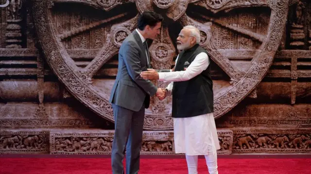 नरेंद्र मोदी और जस्टिन ट्रूडो