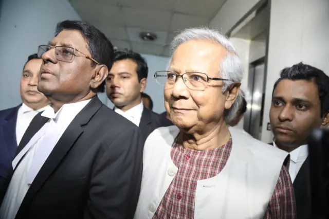 Bangladeshi Nobel laureate Muhammad Yunus appears at Dhaka court, Bangladesh - 01 Jan 2024