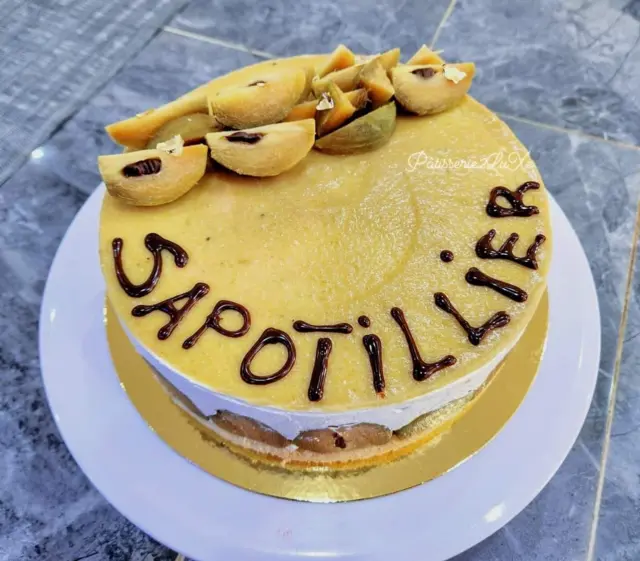 Un gateau à base de sapotille