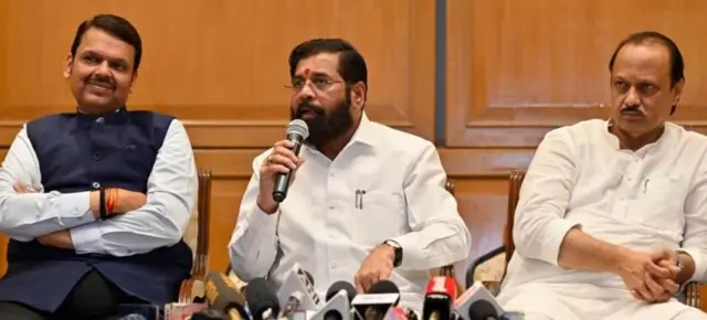 देवेंद्र फडणवीस, एकनाथ शिंदे आणि अजित पवार 