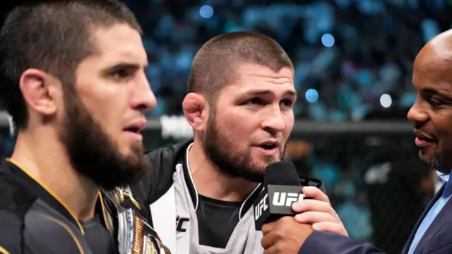 Islam Mahačev i Habib Nurmagomedov