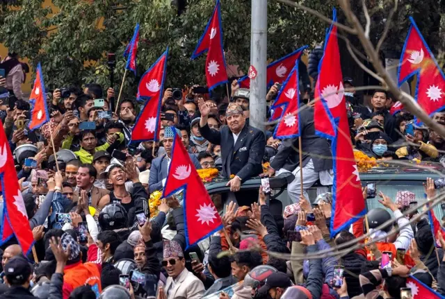 पूर्व राजा ज्ञानेन्द्रलाई मार्च महिनामा भएको स्वागत 