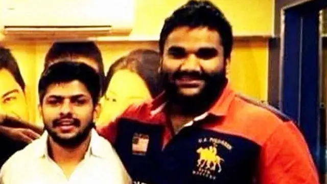 गोल्डी ब्रार (उजवीकडे) या फोटोमध्ये लॉरेन्स बिष्णोईसोबत दिसत आहे.
