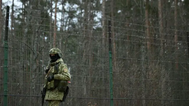 Патруль на белорусско-украинской границе 