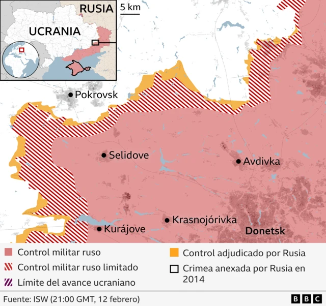 mapa de Pokrovsk