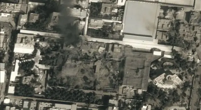 खामेनी यांच्या निवासाची घेण्यात आलेली सॅटेलाईट इमेज