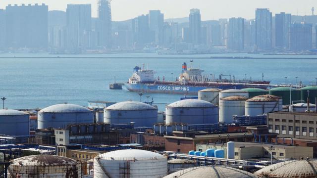 Tanques de petróleo en China 