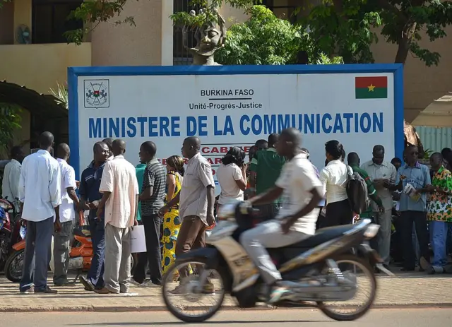 La devanture du ministère de la communication au Burkina Faso