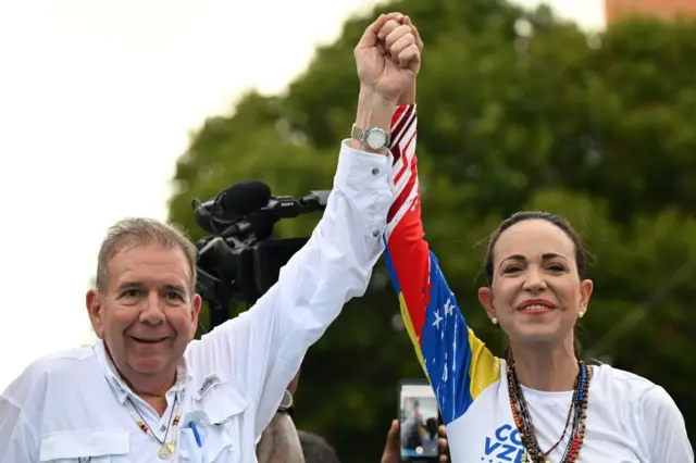 Edmundo González y María Corina Machado.