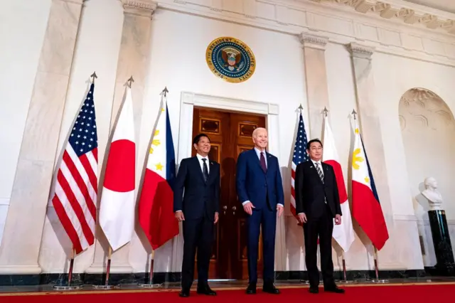 Mỹ, Nhật Bản và Philippines vừa có hội nghị thượng đỉnh lần đầu tiên của ba quốc gia tại Washington