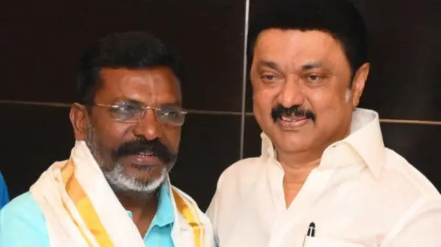 முதலமைச்சர் மு.க. ஸ்டாலின் - வி.சி.க. தலைவர் திருமாவளவன் சந்திப்பு