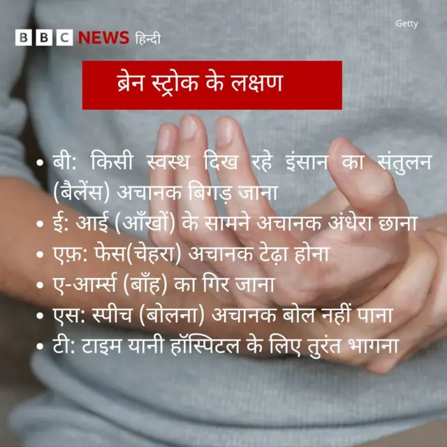 ब्रेन स्ट्रोक के लक्षण
