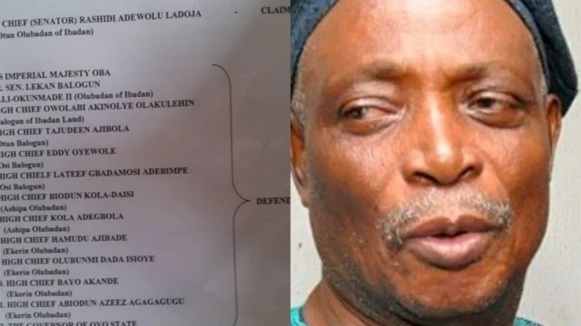 Aworan iwe ipẹjọ ati oloye Ladoja