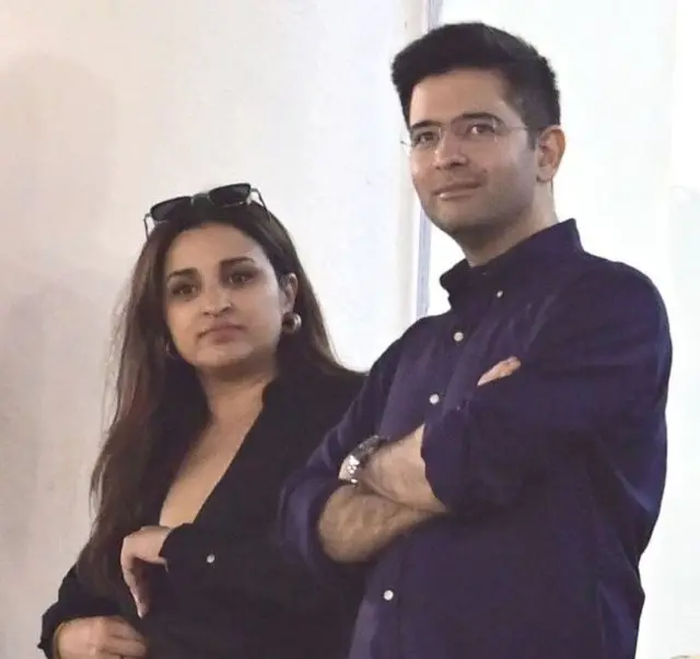 साल 2023 में राघव चड्ढा और फ़िल्म अभिनेत्री परिणीति चोपड़ा की शादी हुई थी (फ़ाइल फ़ोटो)