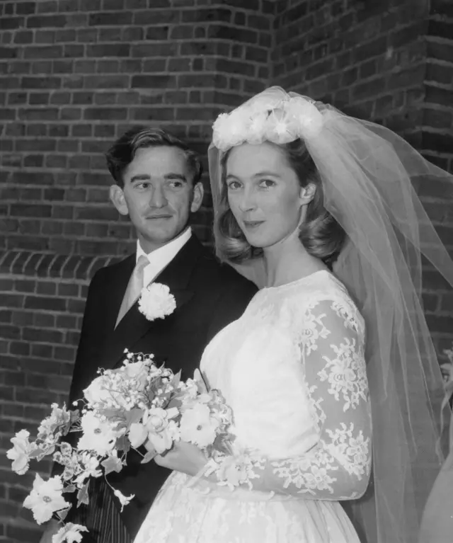 Goodall y Van Lawick en su boda en 1964.