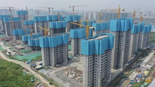 Çin'de bitmemiş bir inşaat