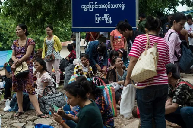 ထိုင်းရောက် မြန်မာလုပ်သားတွေ