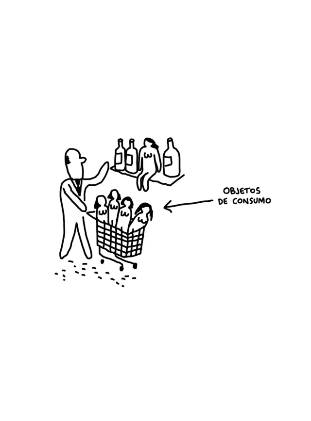 Caricatura de Javirroyo sobre la manera de ver a las mujeres de ciertos hombres