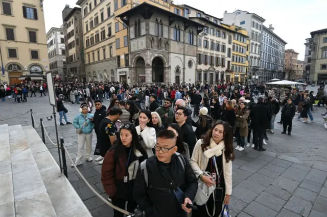 Turistas en Florencia