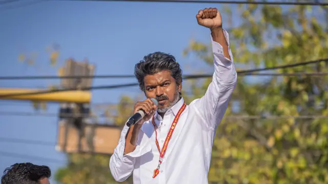 टीवीके के अध्यक्ष सी जोसेफ विजय