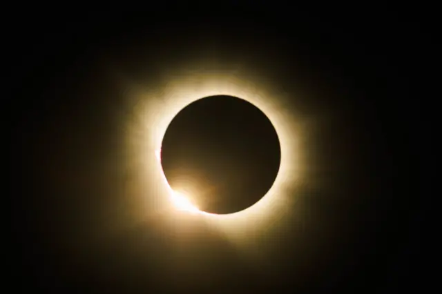 Eclipse registrado em Bragança, Portugal