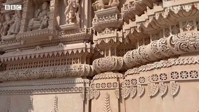 यूएईमा निर्मित स्वामीनारायण मन्दिर