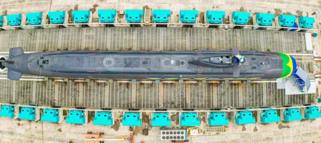 Submarino visto de cima