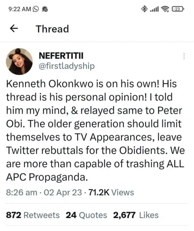 Ihe onye nkwado Peter Obi kwuru