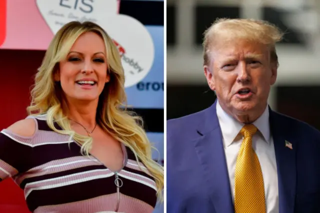 Stormy Daniels Ex porn star face off wit Donald Trump in dramatic  