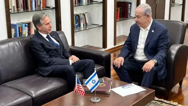Blinken (ibumoso) na Netanyahu bari mu biganiro i Tel Aviv